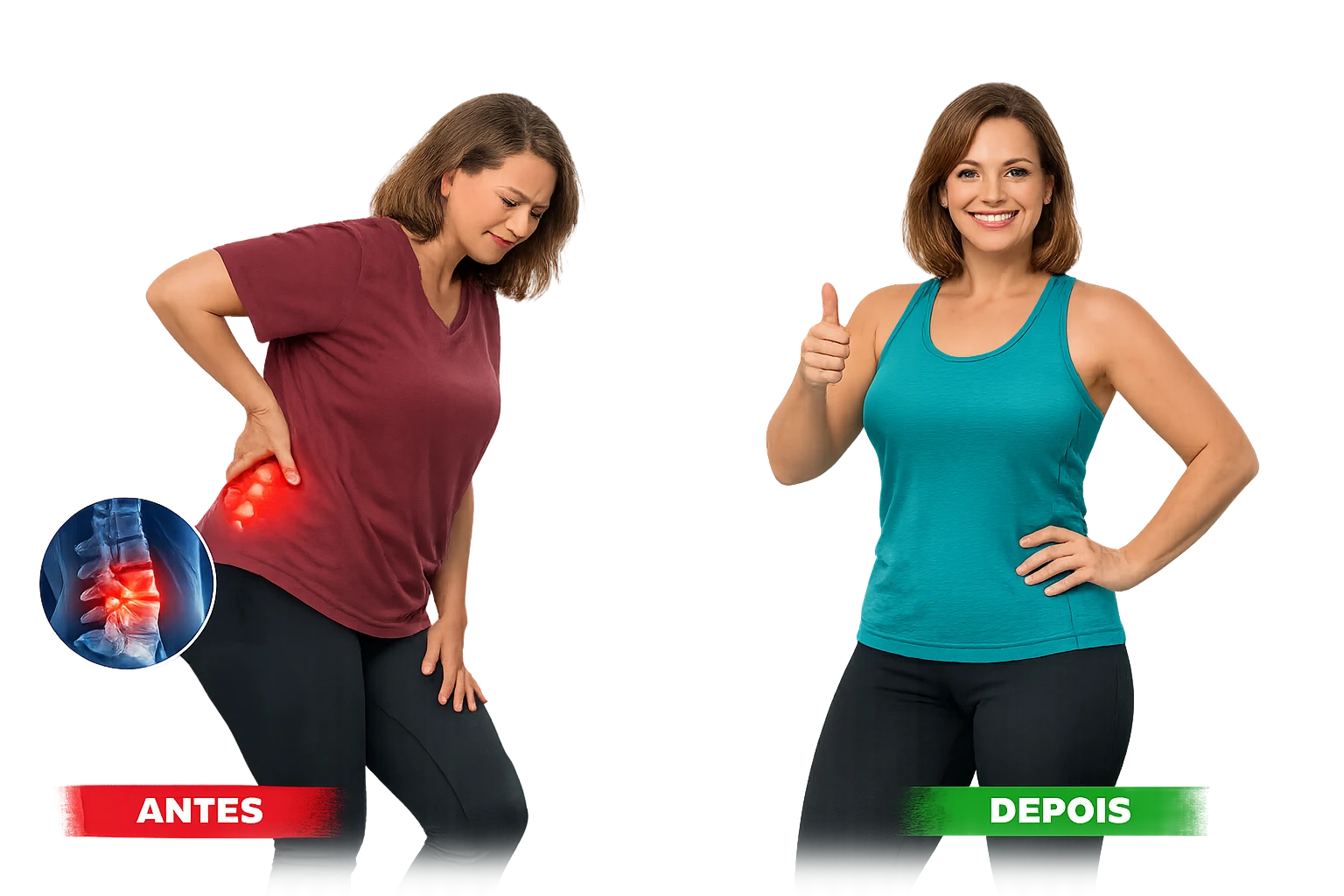 Antes e depois