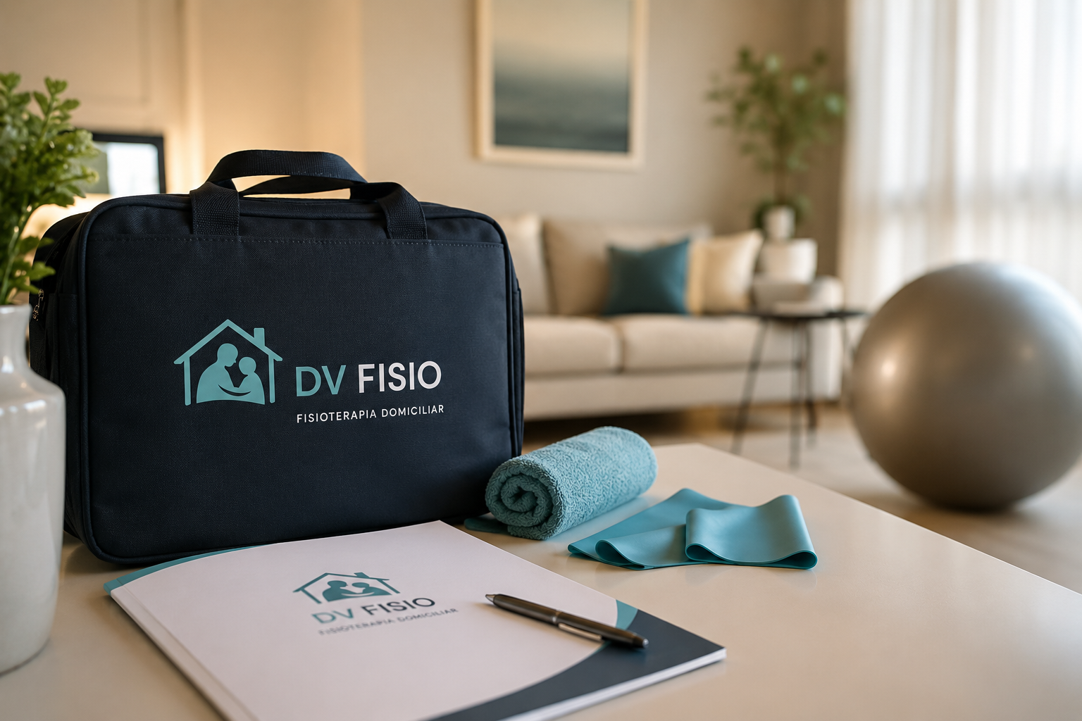 Materiais de atendimento domiciliar da DV Fisio